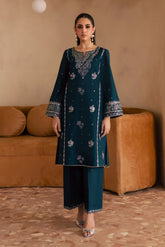 BATIK - 2PC DHANAK EMBROIDERED SHIRT AND EMBROIDERED TROUSER - HZU2527